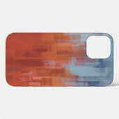抽象芸術絵画の背景はコンクリートの壁。カラー Case-Mate iPhoneケース (裏面 (横))