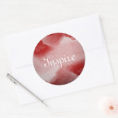 抽象芸術絵画の背景 ラウンドシール (封筒)