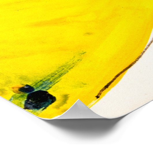 抽象芸術絵画の色と鮮やかsの紙 ポスター (角)