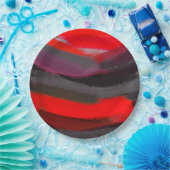 抽象芸術絵画の色 ペーパープレート (パーティー)