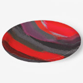抽象芸術絵画の色 ペーパープレート (アングル)