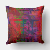 抽象芸術絵画の色#19 クッション (裏面)