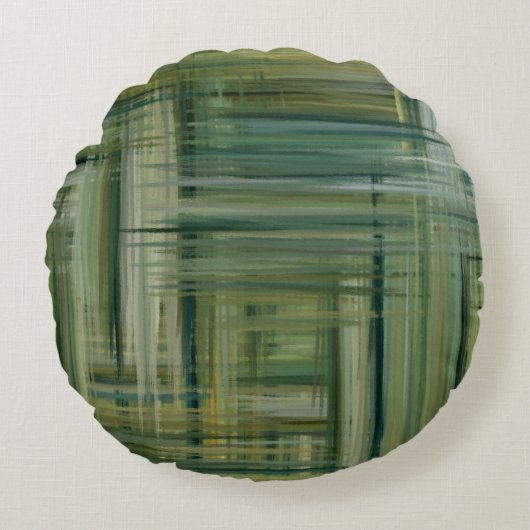 抽象芸術絵画の色#88 ラウンドクッション (正面)