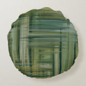 抽象芸術絵画の色#88 ラウンドクッション (裏面)