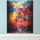 抽象芸術絵画の街灯2 キャンバスプリント (インサイチュ (ウッドフロア))