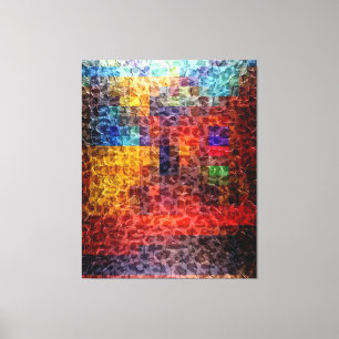 抽象芸術絵画の街灯 キャンバスプリント