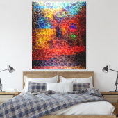 抽象芸術絵画の街灯 キャンバスプリント (インサイチュ (寝室))