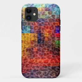 抽象芸術絵画の街灯 iPhone 11 ケース