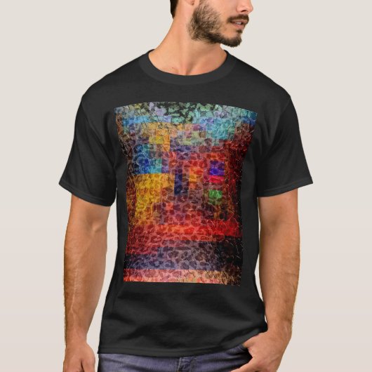 抽象芸術絵画の街灯 Tシャツ (正面)