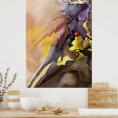 抽象芸術絵画の離れ2アルプリントのセットから ポスター (キッチン)