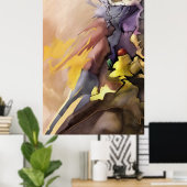 抽象芸術絵画の離れ2アルプリントのセットから ポスター (ホームオフィス)