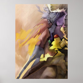 抽象芸術絵画の離れ2アルプリントのセットから ポスター