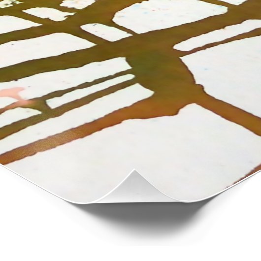 抽象芸術絵画の風景芸術 ポスター (コーナー)