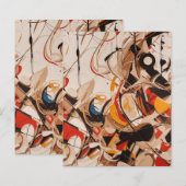 抽象芸術絵画の (正面/裏面)