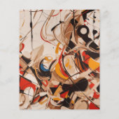 抽象芸術絵画の (裏面)