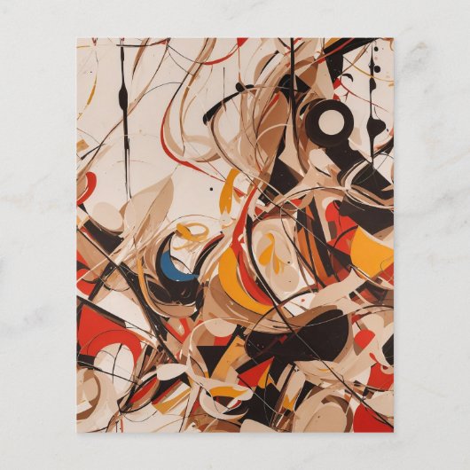 抽象芸術絵画の (裏面)