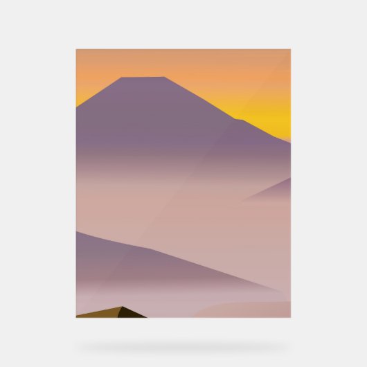 抽象芸術絵画の アクリルサイン (正面)