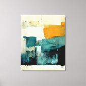 抽象芸術絵画の「インスタント宇宙の風景」 キャンバスプリント (正面)