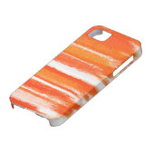 抽象芸術絵画の |オレンジホワイト抽象芸術アート46 Case-Mate iPhoneケース (下部)