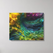 抽象芸術絵画の キャンバスプリント (正面)