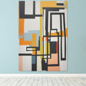 抽象芸術絵画の キャンバスプリント (インサイチュ (ウッドフロア))