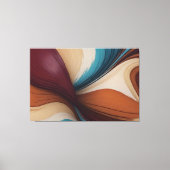 抽象芸術絵画の キャンバスプリント (正面)