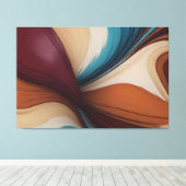 抽象芸術絵画の キャンバスプリント (インサイチュ (ウッドフロア))