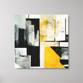 抽象芸術絵画の「クリエイティブ・サプライズ」 キャンバスプリント (正面)