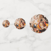 抽象芸術絵画の コンフェッティ (裏面)