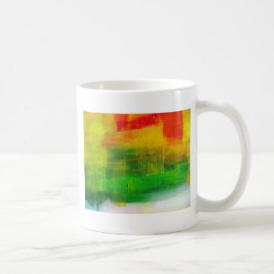 抽象芸術絵画の コーヒーマグカップ