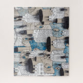 抽象芸術絵画の ジグソーパズル (縦)