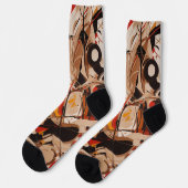 抽象芸術絵画の ソックス (左)