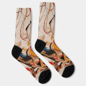 抽象芸術絵画の ソックス (右)