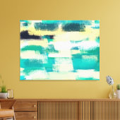 抽象芸術絵画の |ダイナミックカラー キャンバスプリント (インサイチュ (リビング))