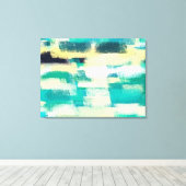 抽象芸術絵画の |ダイナミックカラー キャンバスプリント (インサイチュ (ウッドフロア))