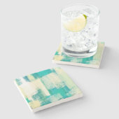 抽象芸術絵画の |ダイナミックカラー ストーンコースター (横)