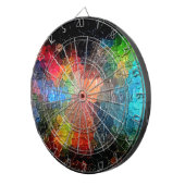 抽象芸術絵画の |ダイナミックカラー ダーツボード (正面右)