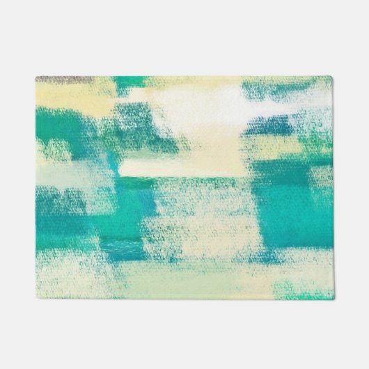 抽象芸術絵画の |ダイナミックカラー ドアマット (正面)