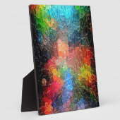 抽象芸術絵画の |ダイナミックカラー フォトプラーク (側面)