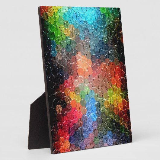 抽象芸術絵画の |ダイナミックカラー フォトプラーク (側面)