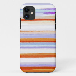 抽象芸術絵画の ダイナミックストライプカラー10 iPhone 11 ケース