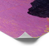 抽象芸術絵画の。トレンディーアートスタイル明るい色 ポスター (角)