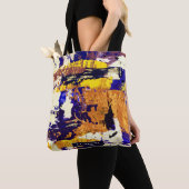 抽象芸術絵画の トートバッグ (クローズアップ)