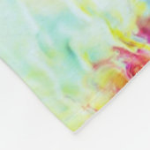 抽象芸術絵画の フリースブランケット (角)