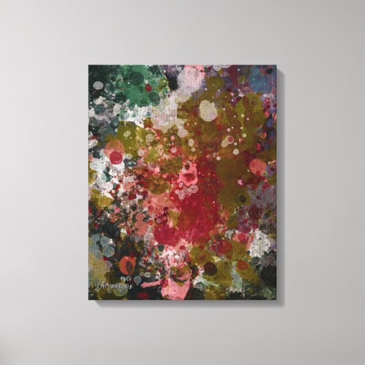 抽象芸術絵画の「ブラスさくらんぼ」 #2 キャンバスプリント (正面)