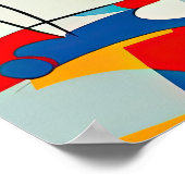 抽象芸術絵画の ポスター (角)