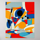 抽象芸術絵画の ポスター (正面)