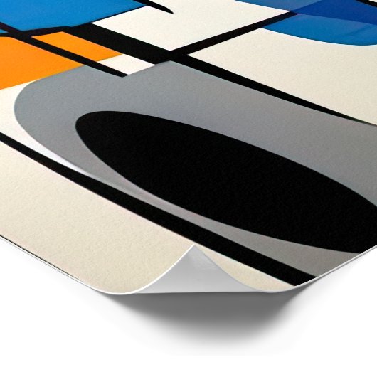 抽象芸術絵画の ポスター (角)