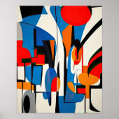 抽象芸術絵画の ポスター (正面)