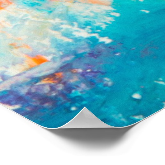 抽象芸術絵画の ポスター (角)